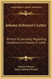 Johann Schreyer's Letter