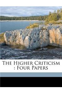 The Higher Criticism