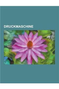 Druckmaschine: Druckmaschinen-Baugruppe, Druckmaschinenhersteller, Hewlett-Packard, Druckpresse, Schnellpresse, Tiegeldruckpresse, He