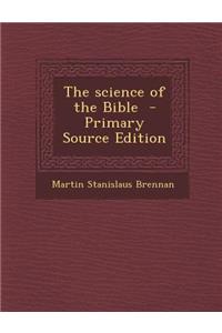 Science of the Bible