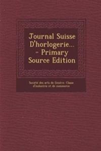 Journal Suisse D'Horlogerie...