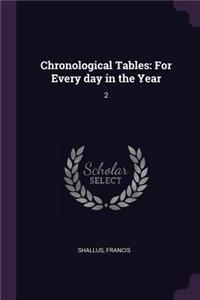 Chronological Tables