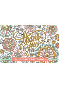 Coloring Postcards Thank You