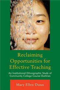 Reclaiming Opportunities for Effective Teaching