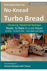 Introduction to No-Knead Turbo Bread (Ready to Bake in 2-1/2 Hours... No Mixer... No Dutch Oven... Just a Spoon and a Bowl) (B&W Version)