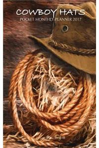 Cowboy Hats Pocket Monthly Planner 2017