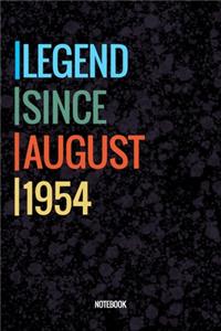 Legend Since August 1954 Notebook