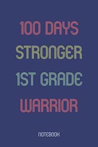 100 Days Stronger 1st Grade Warrior