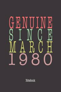 Genuine Since March 1980