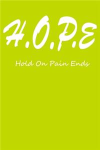 Hope Hold on pain ends