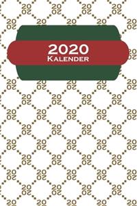 Edler weißer Luxus Kalender 2020: Jahreskalender für modebewusste Markenliebhaber