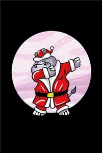 Dabbing Christmas Hippo