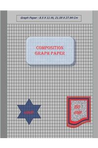 Graph Paper Notebook 8.5 x 11 IN, 150 sheets