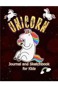 Unicorn Journal and Sketchbook for Kids