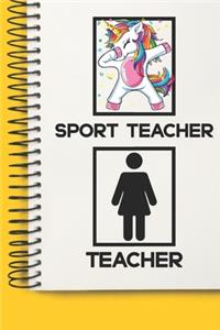 Sport Teacher Awesome unicorn Tutor Gift For Best Sport Teacher A beautiful personalized