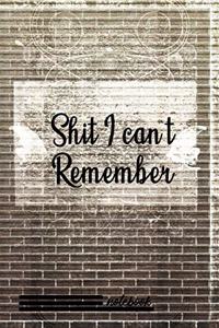 Shit I Can't Remember