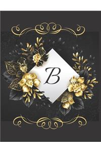 B Alphabet Notebook Journal Gift