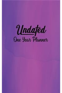 Undated One Year Planner