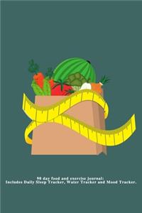 90 day Food and Exercise Journal