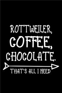 Rottweiler Coffee Chocolate That's All I Need