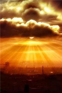 Cityscape Sunset Clouds Blank Lined 6 x 9 Journal Notebook Diary 150 Pages