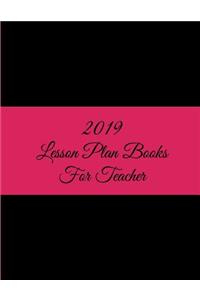 2019 Lesson Plan Books for Teacher