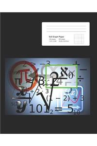 Graph Composition Notebook - Quad Ruled 5 Squares Per Inch