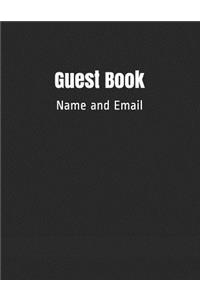 Guest Book Name and Email