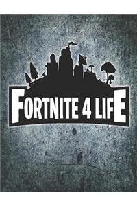 Fortnite 4 Life Journal Notebook