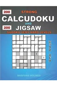 200 Strong Calcudoku and 200 Jigsaw Sudoku very hard levels.