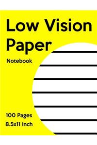 Low Vision Notebook