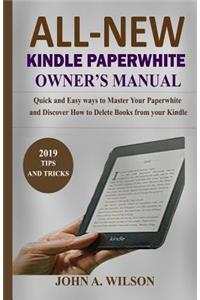 All-New Kindle Paperwhite Owner's Manual