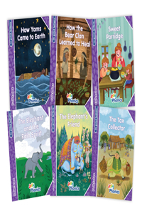 Jolly Phonics Folktales Purple Readers (Level 5) Complete Set (1-6)
