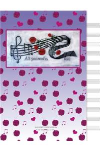 Manuscript Paper Notebook