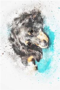 Painted Pet Dog Gazing at You Journal