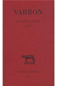 Varron, La Langue Latine