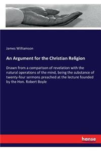 An Argument for the Christian Religion