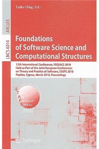 Foundations of Software Science and Computational Structures