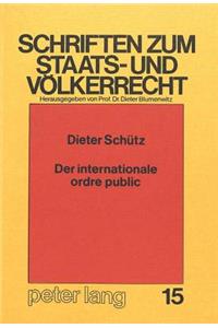 Der internationale ordre public