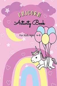 Unicorn Activity Book for Kids Ages 4-8