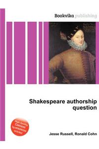 Shakespeare Authorship Question