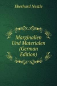 Marginalien Und Materialen (German Edition)