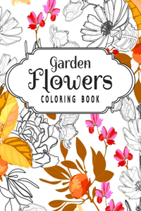 Garden Flowers Coloring Book