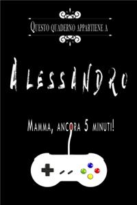 Questo quaderno appartiene a Alessandro