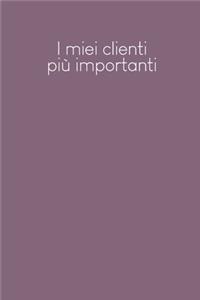 I miei clienti più importanti
