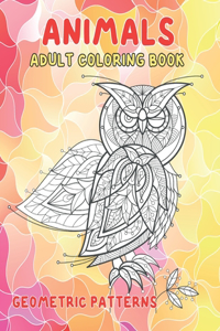 Adult Coloring Book Geometric Patterns - Animals