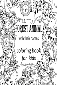forest animal coloring book