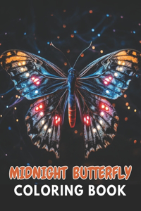 Midnight Butterfly Coloring Book