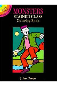 Monsters Stained Glass Colouring Book