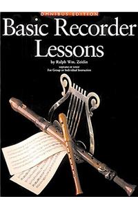 Basic Recorder Lessons - Omnibus Edition